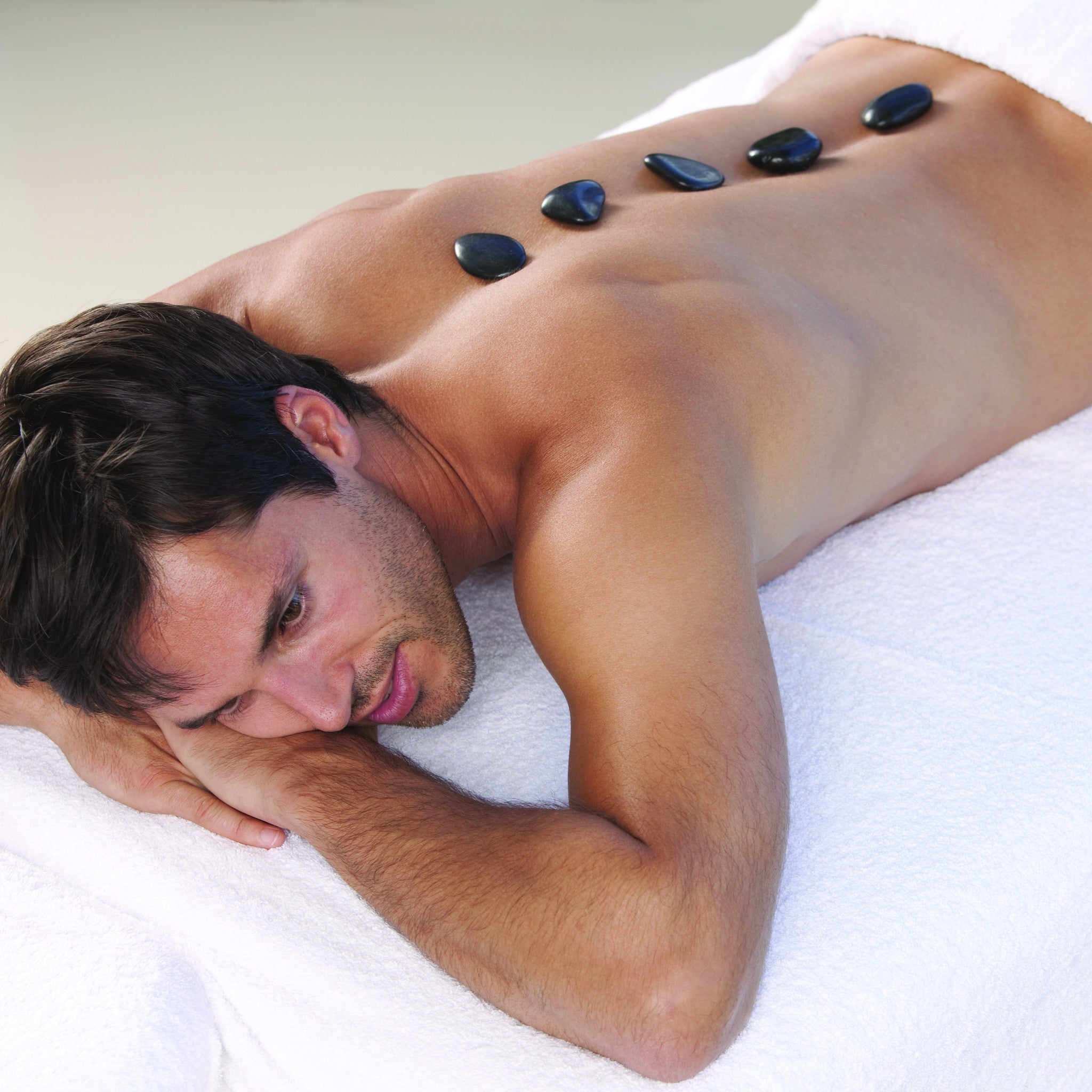 ESPA Mens Back, Face and Scalp Treatment with Hot Stones